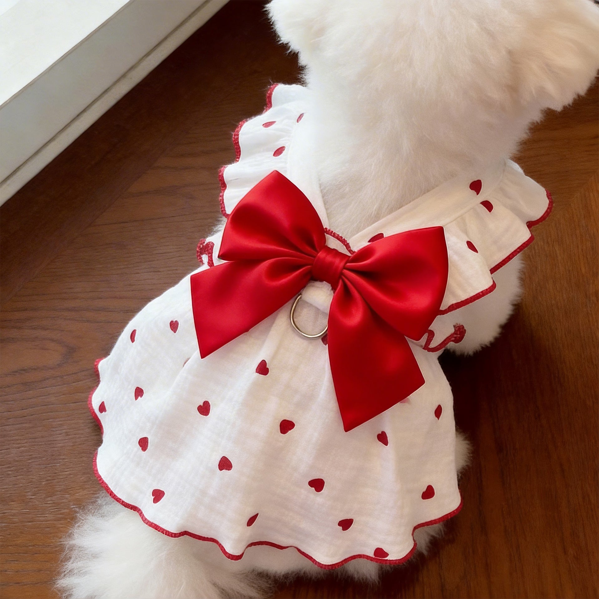 Summer pet dress with lead ring for dogs and cats, image 25