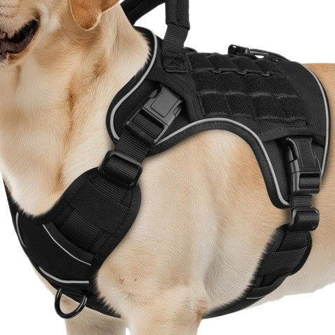 Tactical MOLLE dog harness vest for large dogs, product image 4