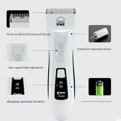 Low Noise Electric Dog Clippers, Durable ABS Grooming Trimmer