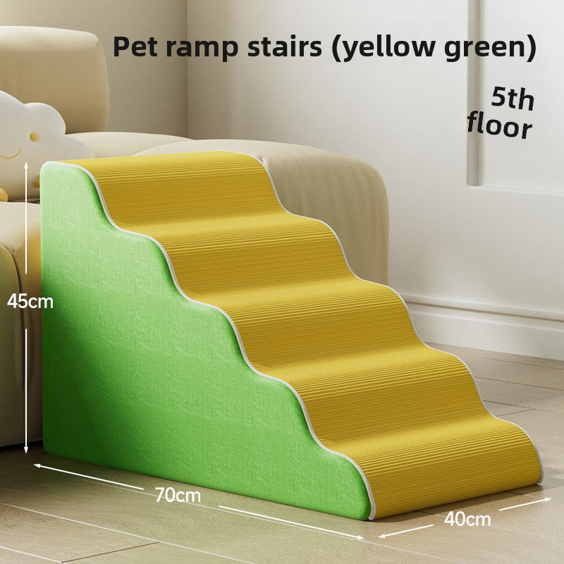 Washable foam pet stairs with gentle slope, photo 14 of 17