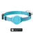 Reflective Bluetooth tracker collar for cats and small dogs in Pink Dual System, side view