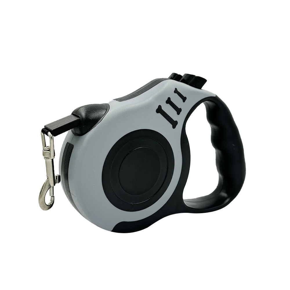 Retractable dog lead with bone-shaped handle, available from Pet Royale UK