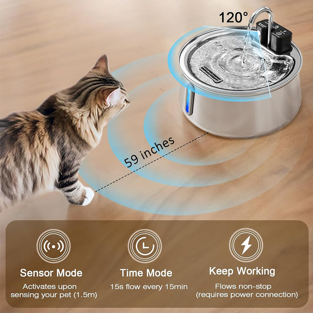 4L Smart Sensor Pet Water Fountain