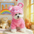 Fleece lined animal costume hoodie for dogs and cats in Unicorn, side view