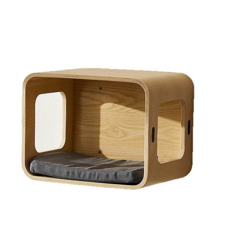 Solid wood wall-mounted cat furniture, detail photo 5