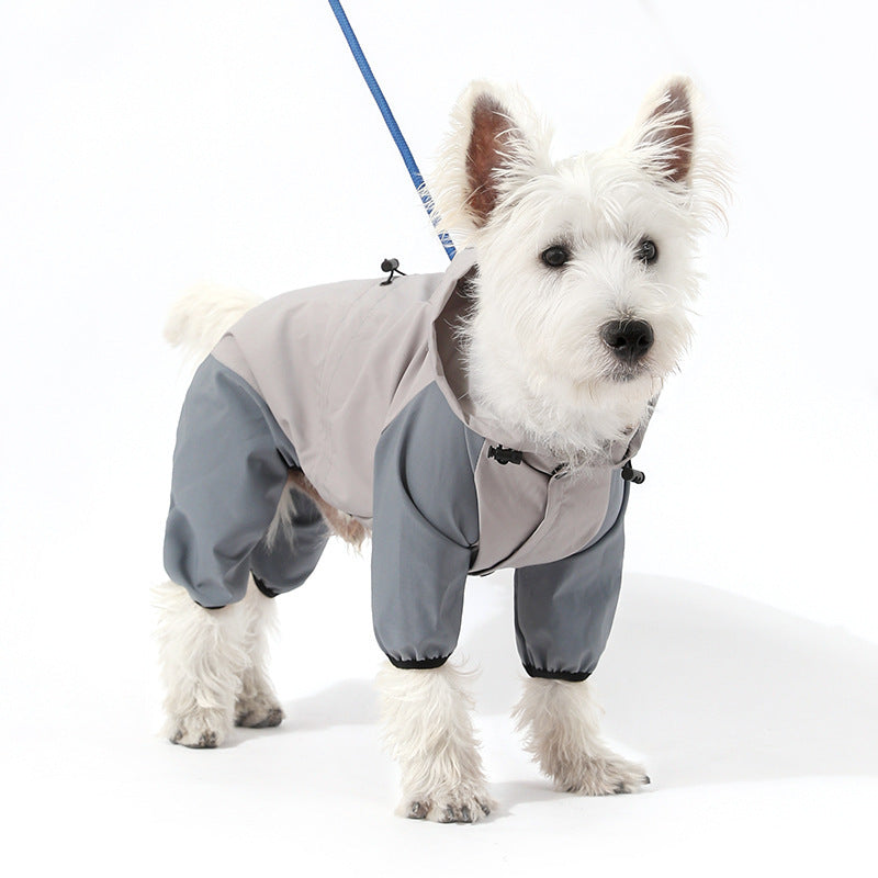 Hooded four leg dog raincoat, available in 19 styles, sizes Small to 2XL, image 72