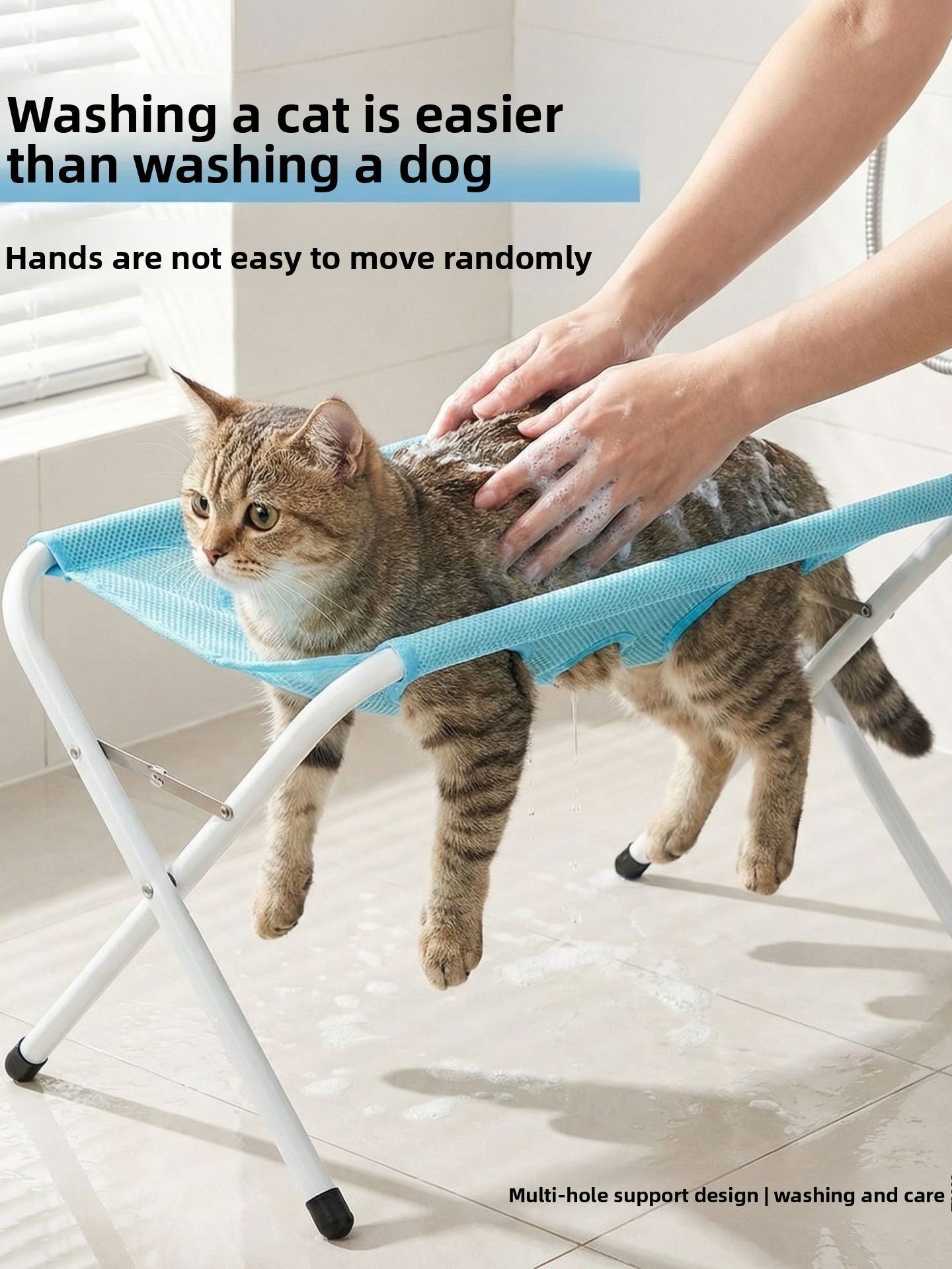 Pet grooming restraint hammock for small dogs and cats, photo 3 of 8