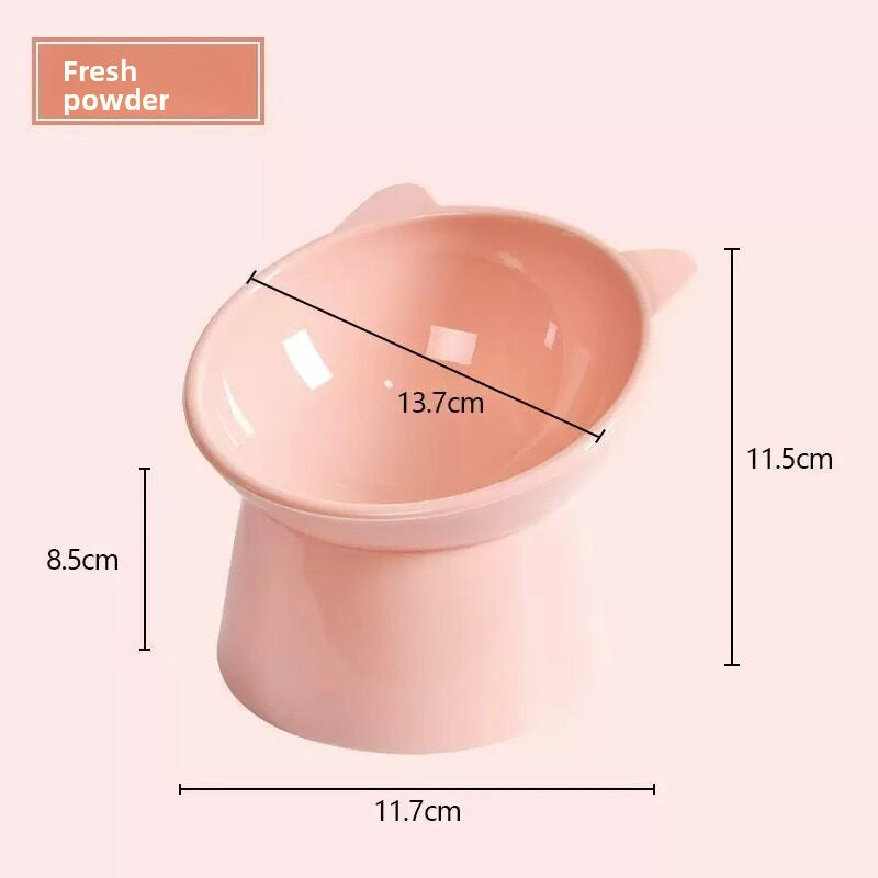Cat Bowl Double Bowl Anti-Spill Pet Food Bowl