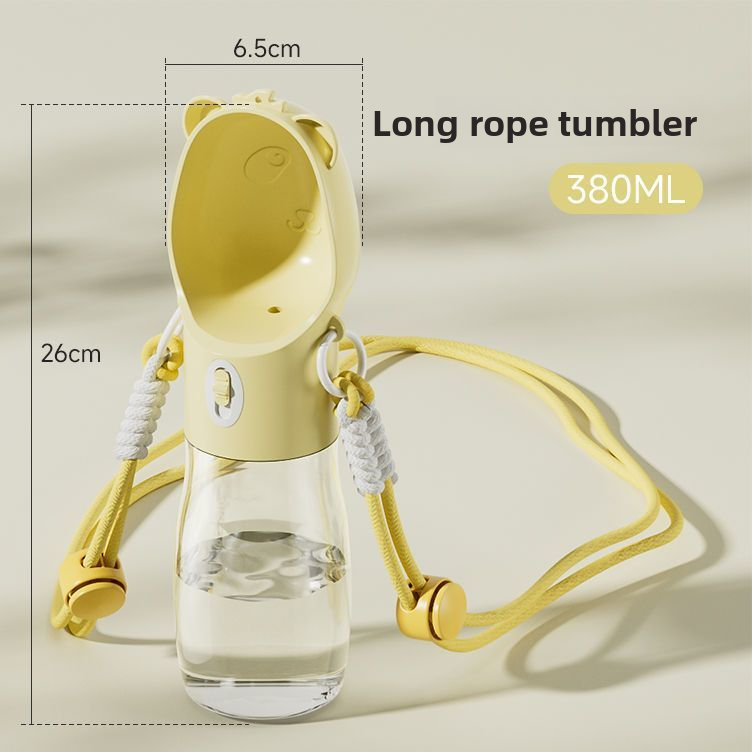 Portable Leak-Proof Dog Water Cup with Food Compartment for Outdoor Walks and Travel