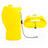 Foldable pet water bottle with squeeze dispensing in Light Grey, in a home setting