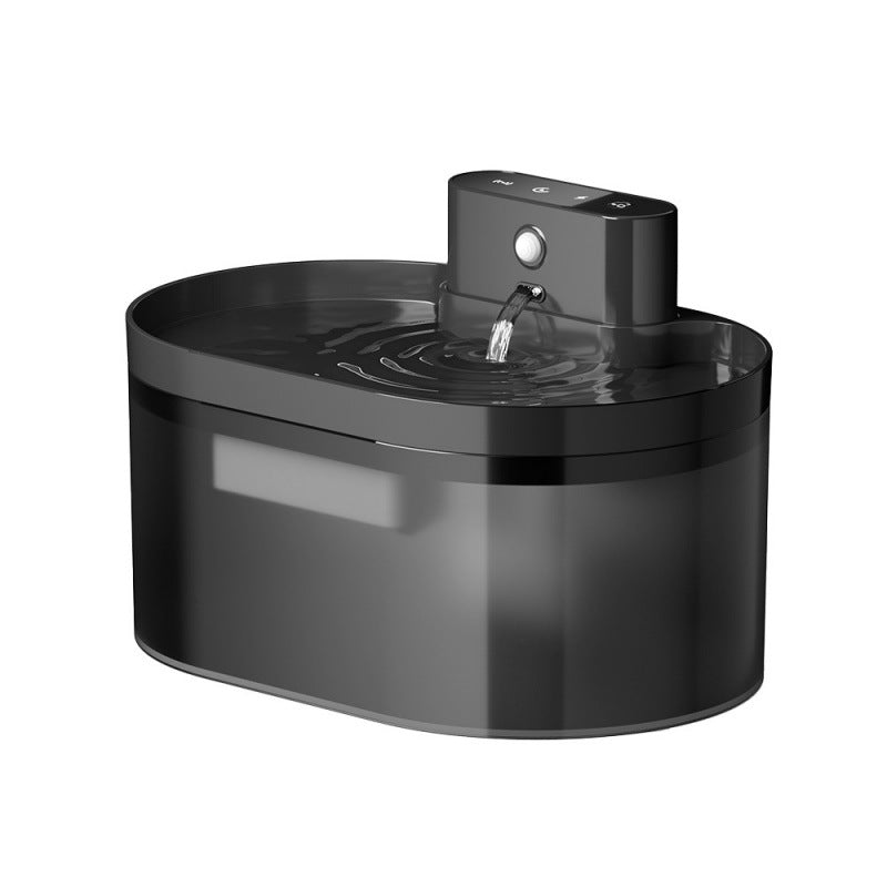 Cordless Stainless Steel Pet Water Fountain with Motion Sensor and Type-C Charging