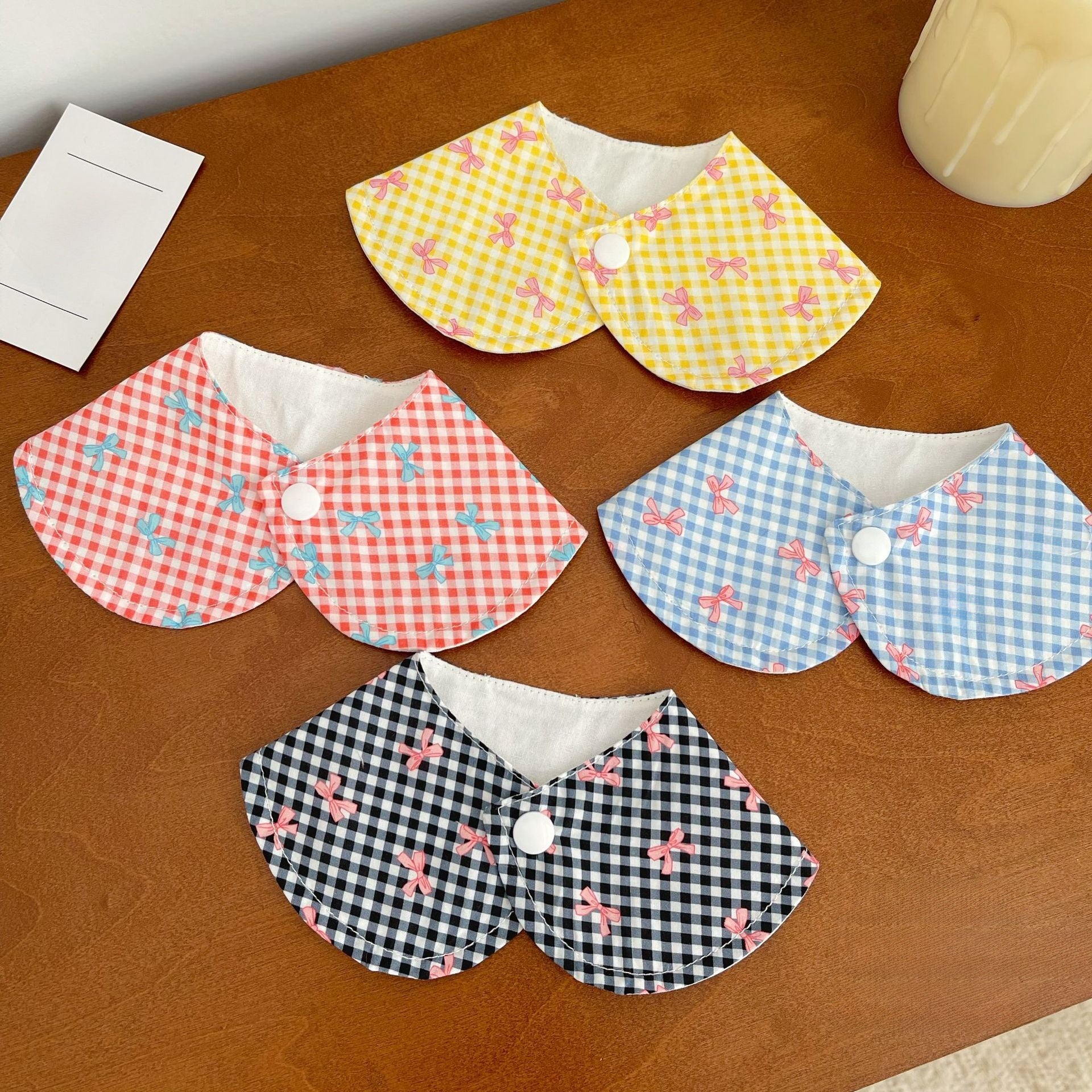 Cotton bow bib scarf for dogs and cats, available in 4 colours, image 4