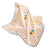 Orange check flannel blanket for dogs and cats