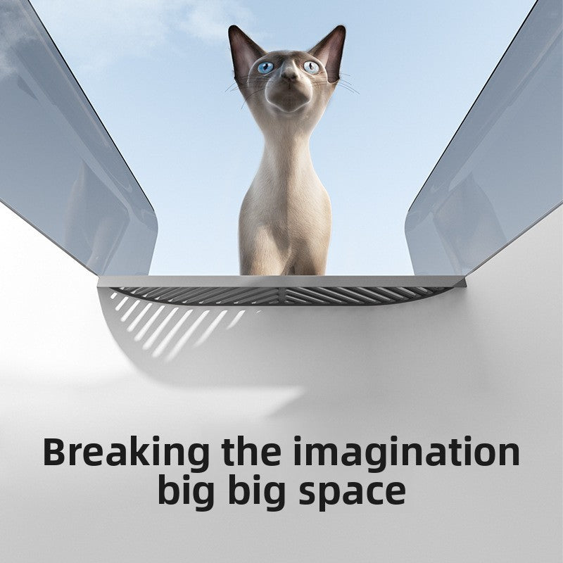 Top Entry Cat Litter Box with High Border, Low Tracking Design
