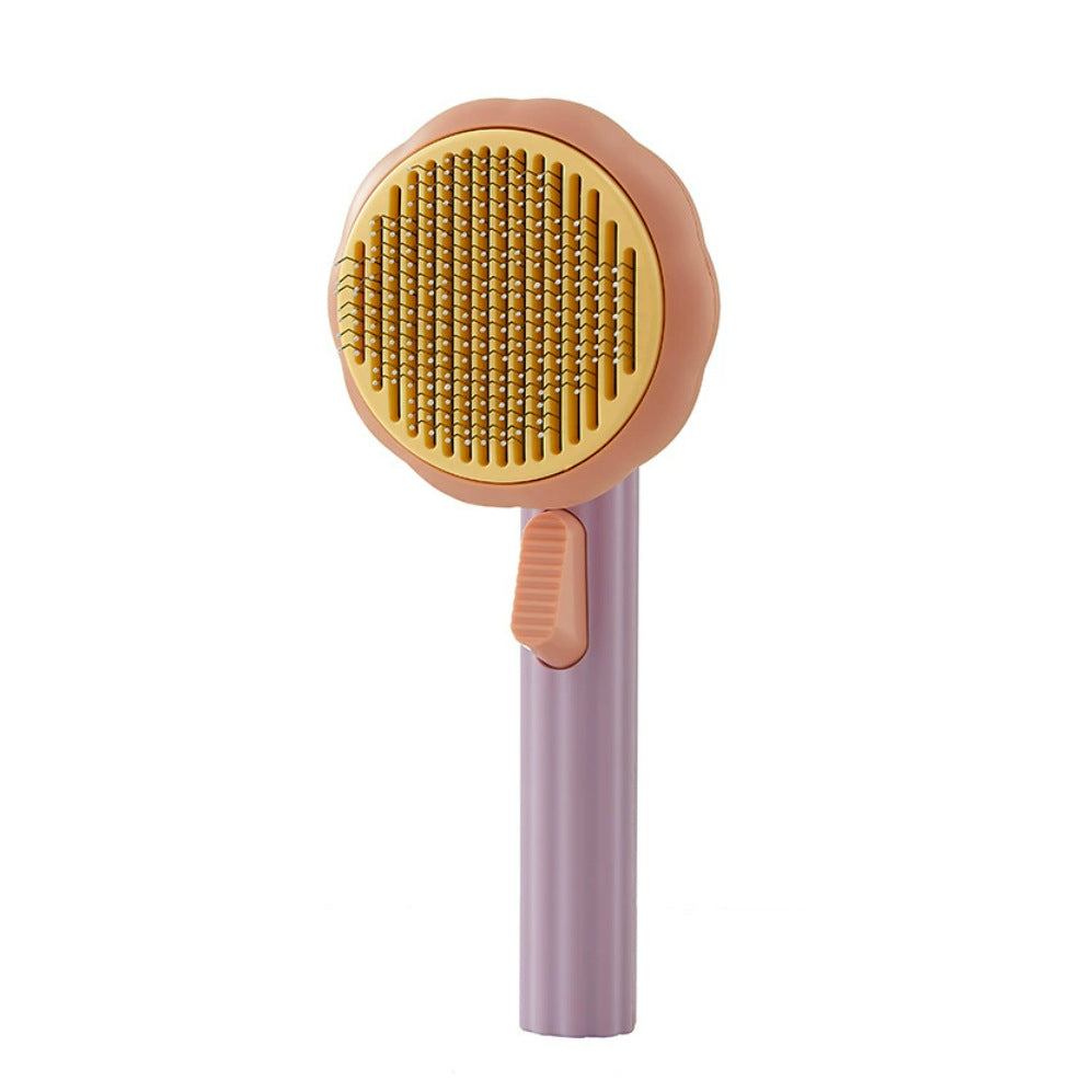 Pumpkin handle pet comb with stainless steel teeth, photo 8 of 8