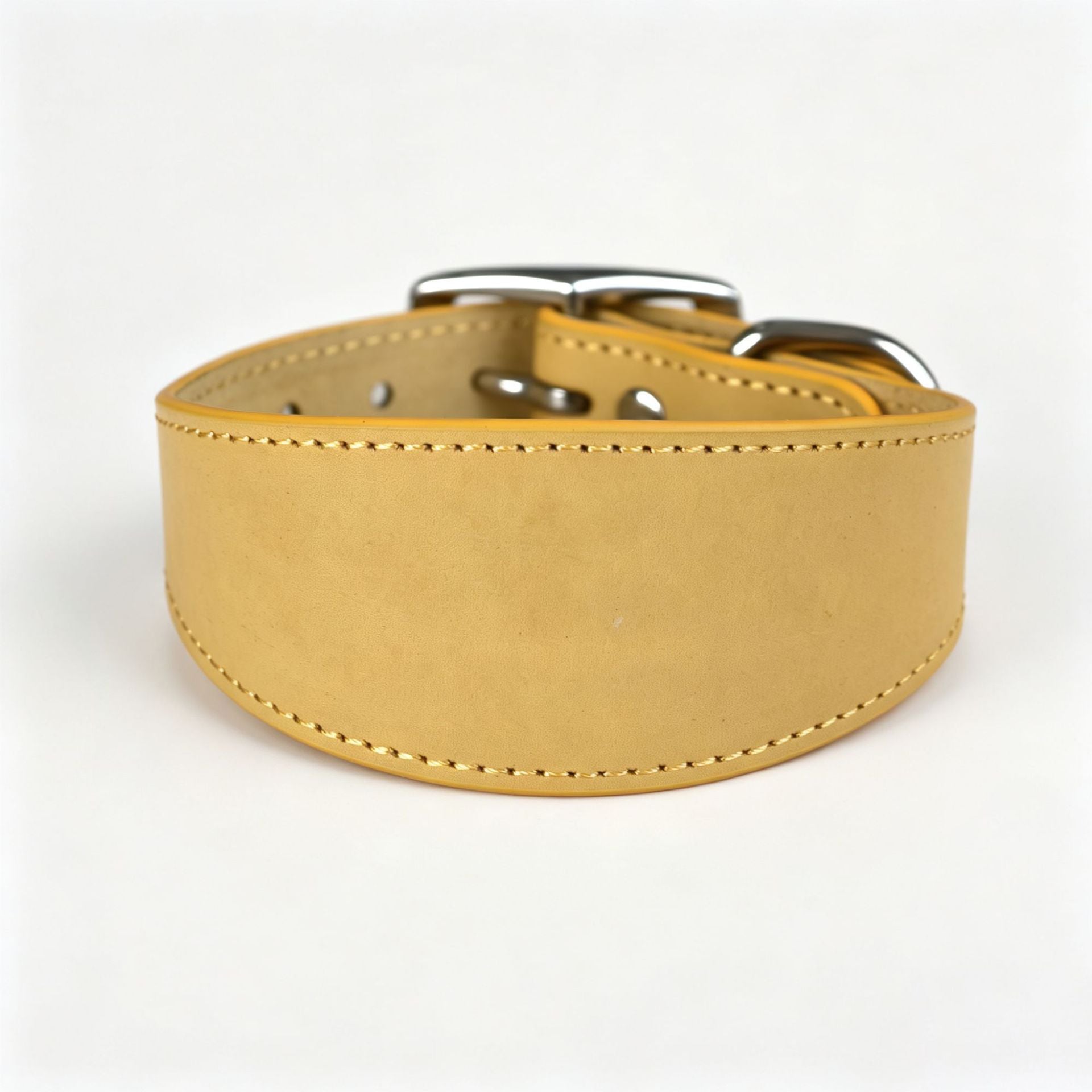 Wide leather collar for small dogs in a rich colour, product image 21