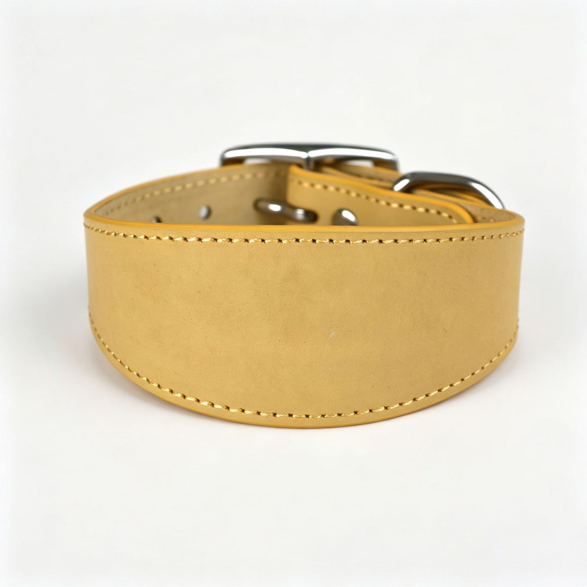 Wide leather collar for small dogs in a rich colour, product image 21