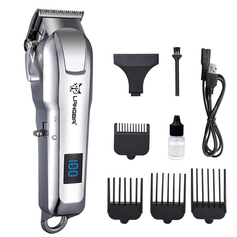USB Pet Hair Trimmer with LCD Battery Display for Dogs and Cats