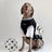 Black two piece look summer outfit for large dogs, in Black, image 1