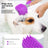 Silicone Pet Bath Brush with Shampoo Dispenser for Massage