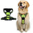 Bright reflective vest dog harness with adjustable straps in orange, view 20
