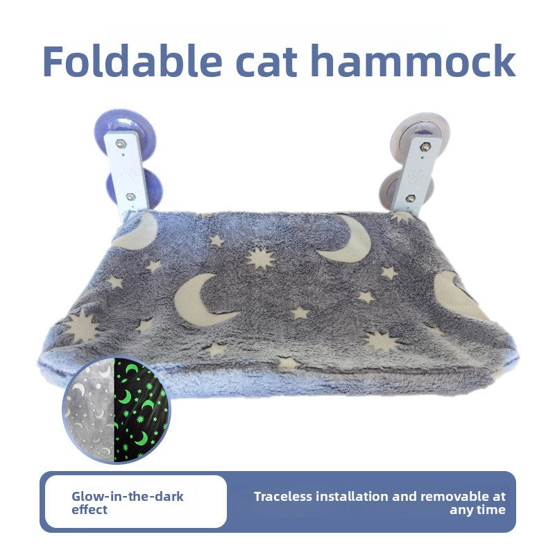 Foldable cat window hammock with suction cups, photo 17 of 52