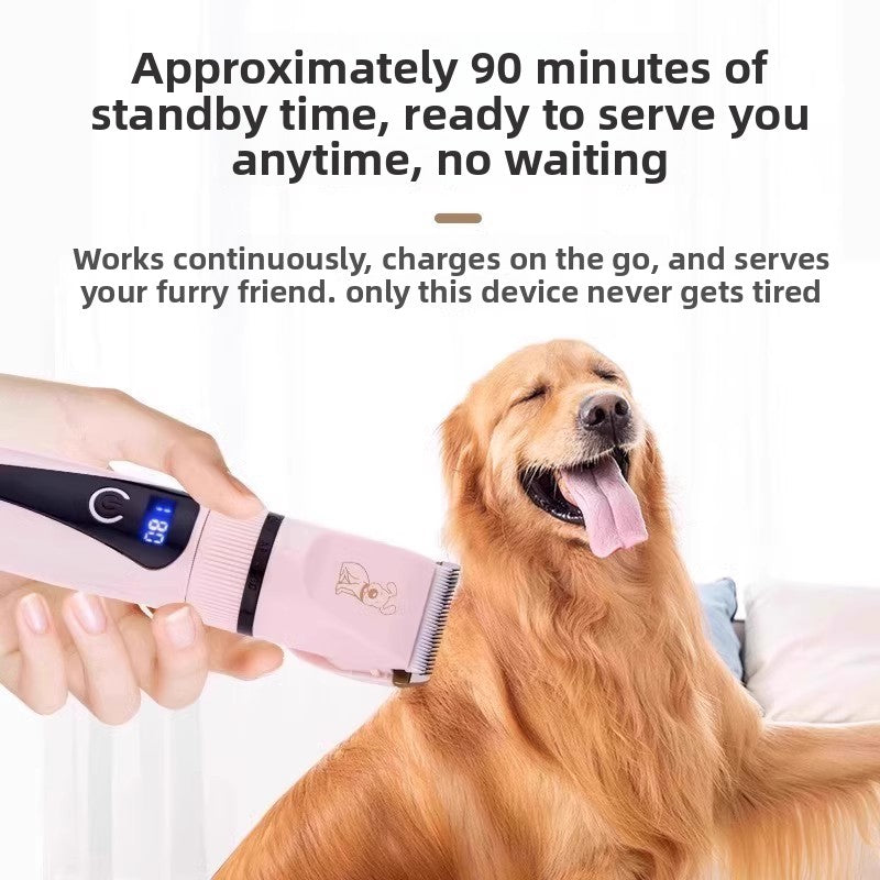 Low Noise Cordless Dog Clippers with Stainless Steel Blade