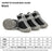 Breathable mesh puppy shoes with TPR soles in Black Waterproof, material detail