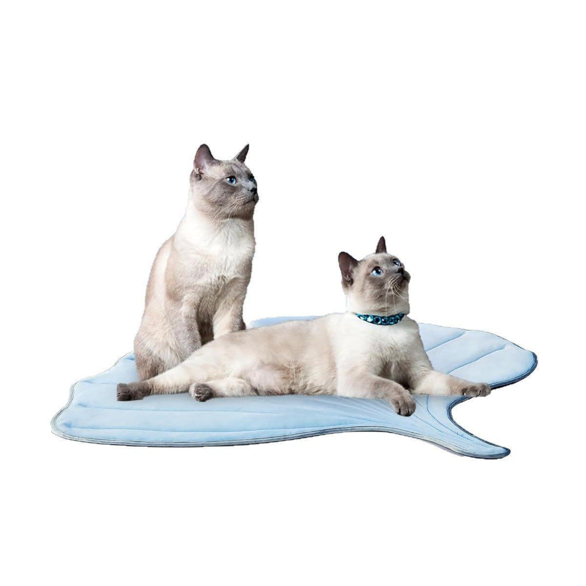 Leaf print cooling ice pad for pets, product detail photo
