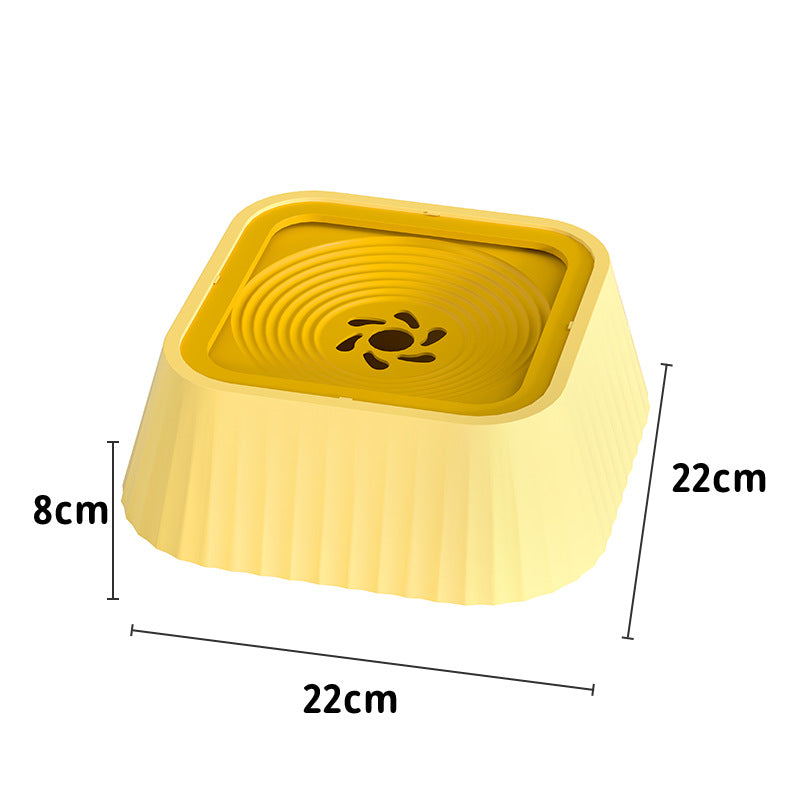 Floating Pet Water Bowl with Anti-Tip Base for Cats and Dogs, Detachable and Easy to Clean