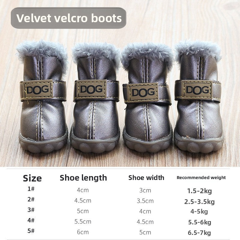 Warm winter non slip dog boots, available in 6 colours, image 32