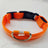 USB rechargeable LED collar for dogs and cats in Green, material detail