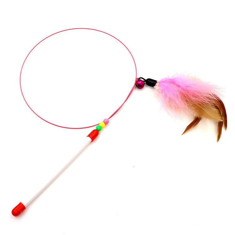 Cat teaser wand fish shaped accessory head close up - photo 19
