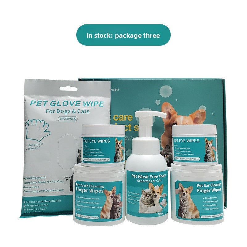 Pet Care Travel Kit, Grooming and Cleaning Set for Dogs and Cats