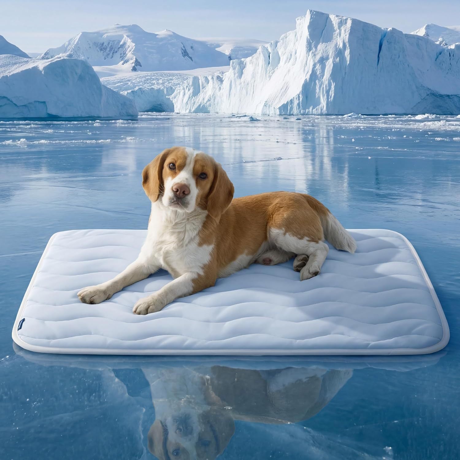 Grey gel pet mat for cooling in summer, photo 22