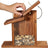 Wooden Squirrel Feeder Outdoor Garden Bird Feeder Ornaments
