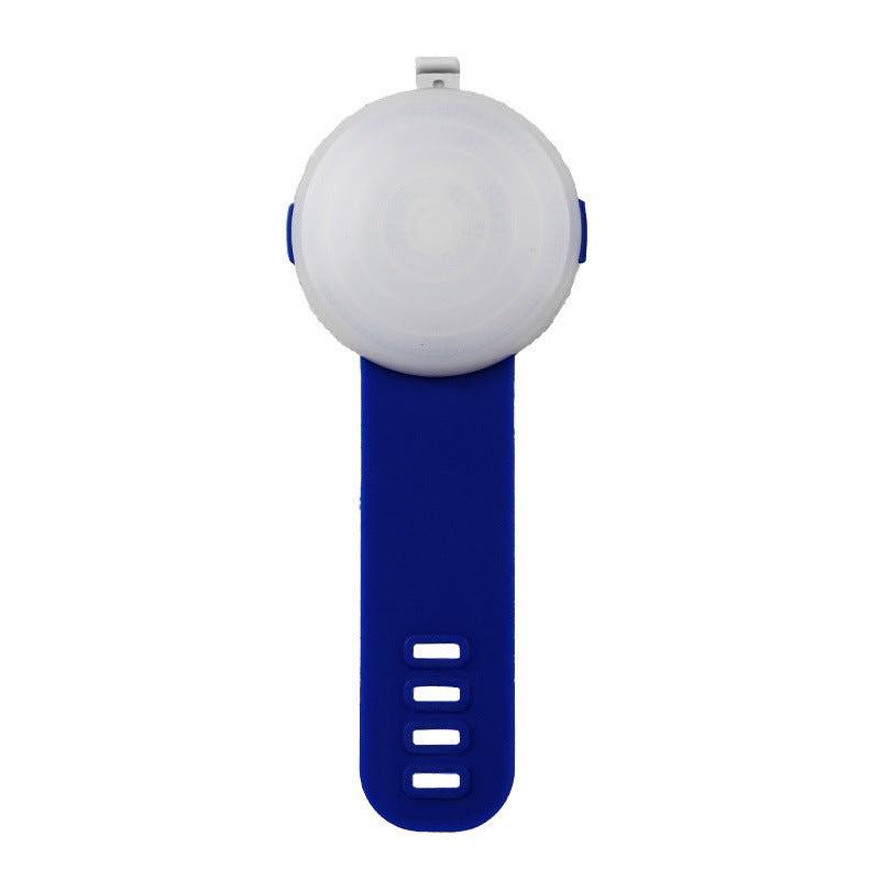 Rechargeable clip-on LED dog collar light in Blue