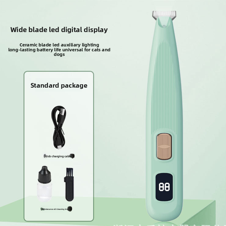 Cordless Paw Hair Trimmer for Dogs and Cats, Mini Waterproof Shaver