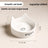 Anti-Spill Ceramic Pet Bowl with Wooden Stand and Cat Ear, Paw or Fish Bone Design