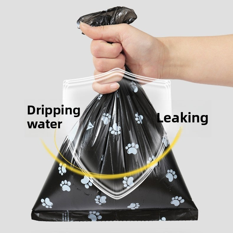 Thick Pet Waste Bags with Dispenser, Paw Print or Plain