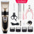 Pet Hair Clipper Set with 4 Limit Combs, Rechargeable Dual Voltage