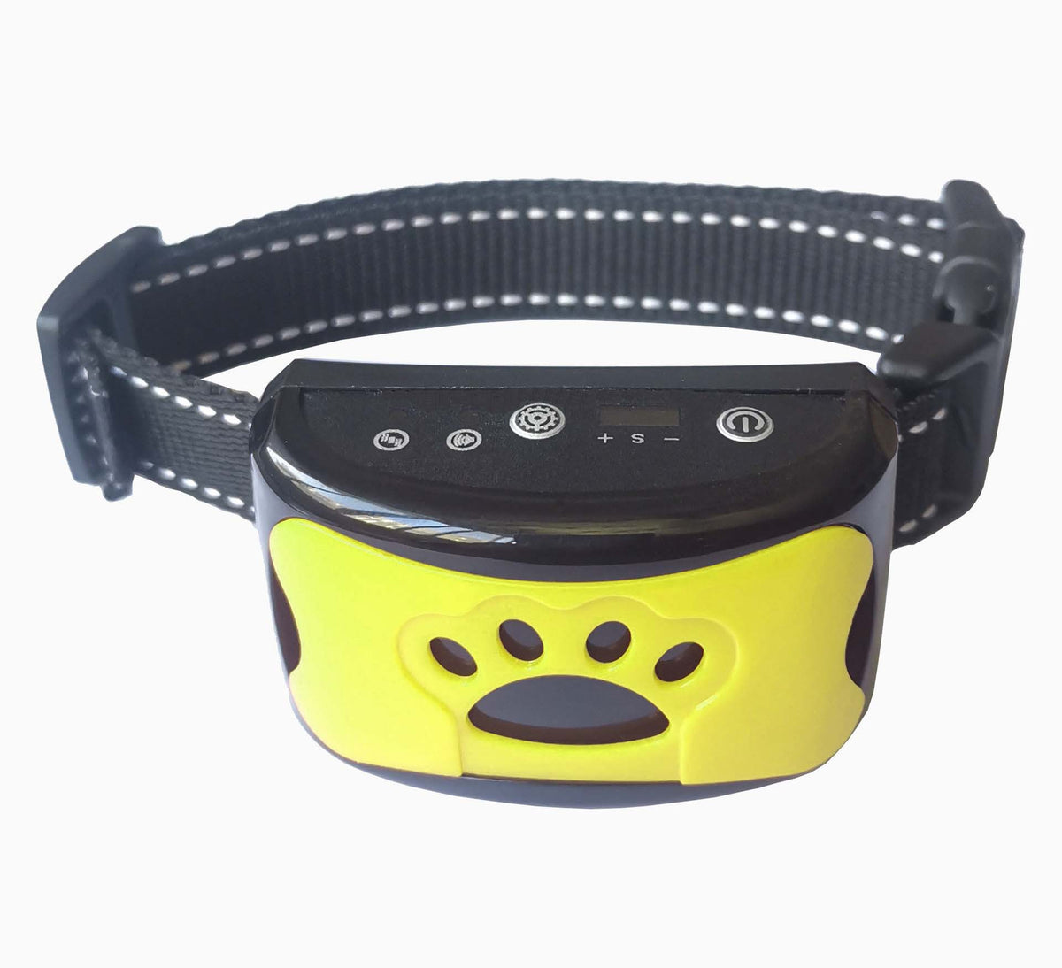 Yellow rechargeable dog bark control collar with vibration, photo 6