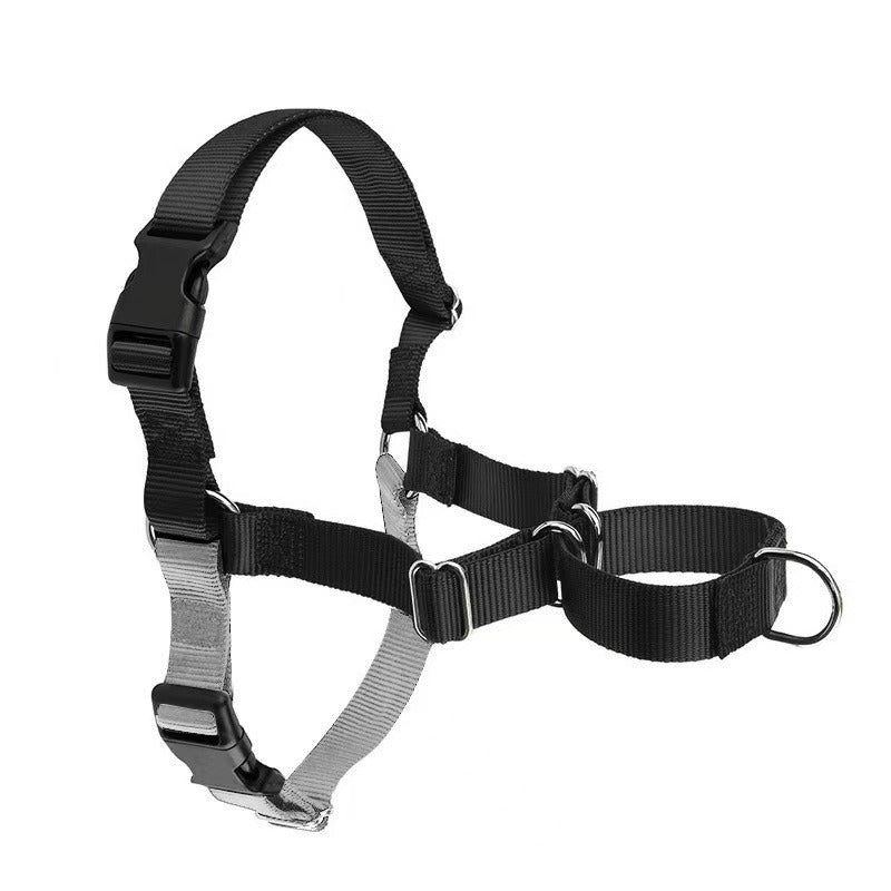 Adjustable no-pull nylon dog harness vest in bright colours, 4 sizes available