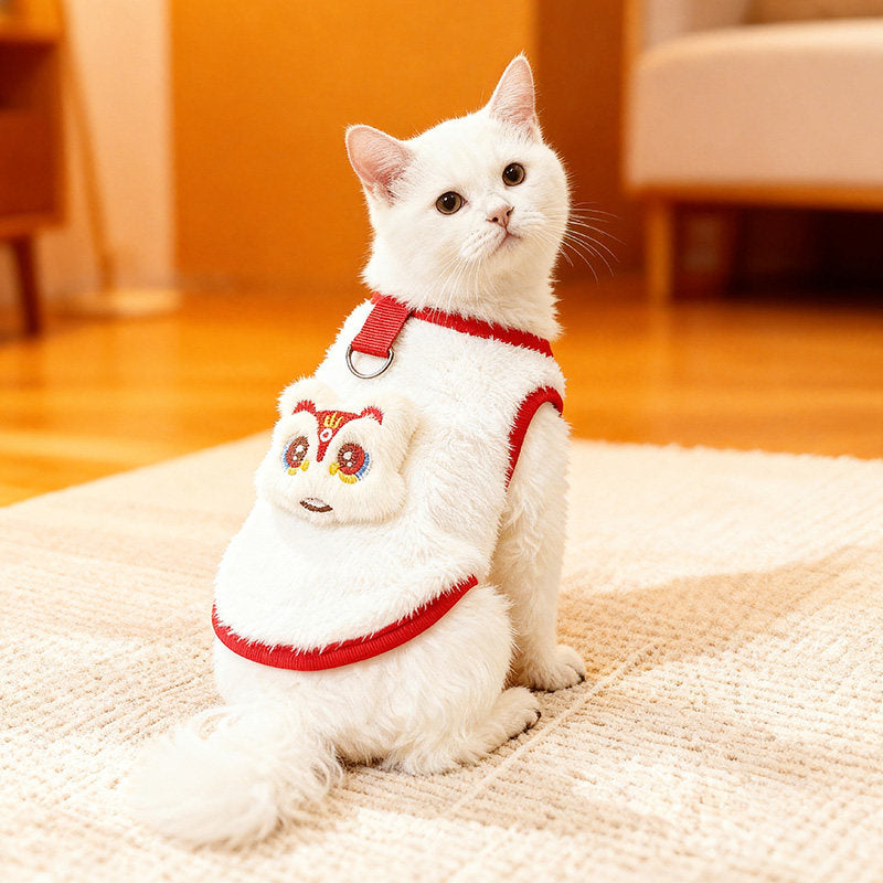Double sided fleece cat vest, available in 16 styles, image 5