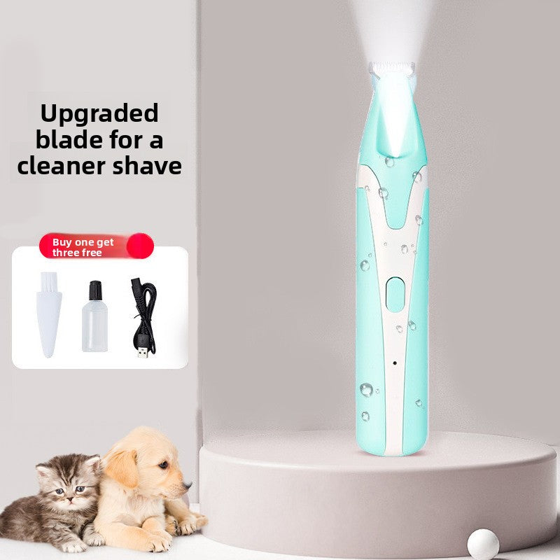 Mini Washable Pet Hair Trimmer with LED Light for Dogs and Cats