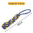 Knotted cotton rope carrot dog toy with colourful knots