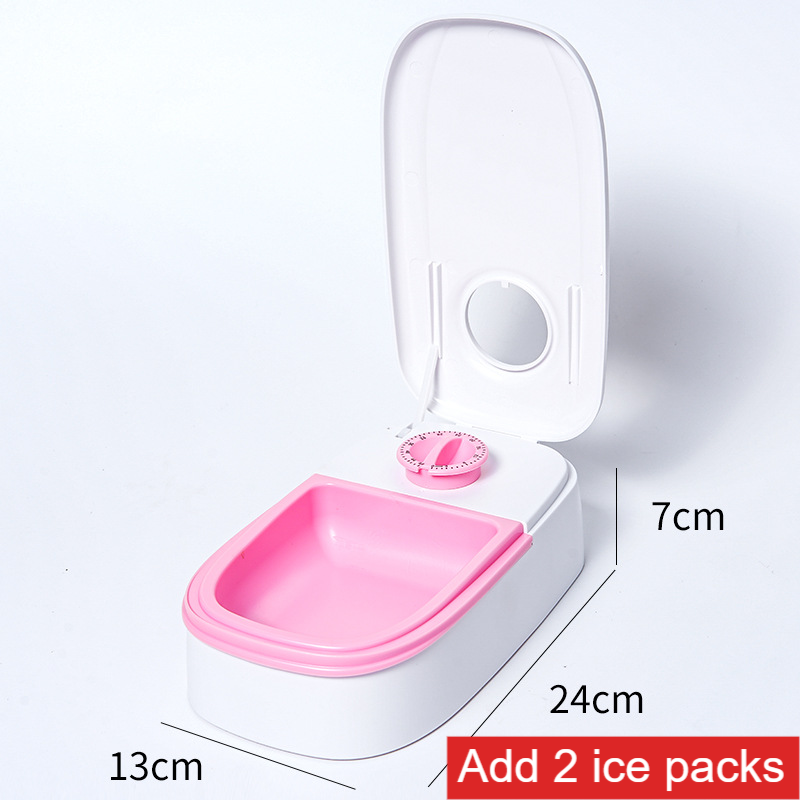 Smart Automatic Pet Feeder with Timed Single or Double Meal Dispensing and Ice Pack Option