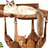 White cat wall shelves with hammock and nest