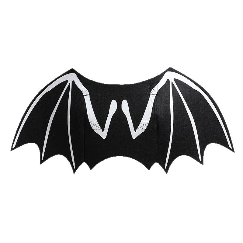 Glow in the dark bat wings costume for cats and dogs, in Black, image 6