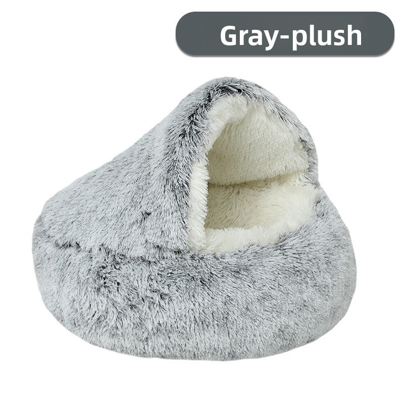 Shell shaped semi-enclosed cat bed, photo 12 of 58